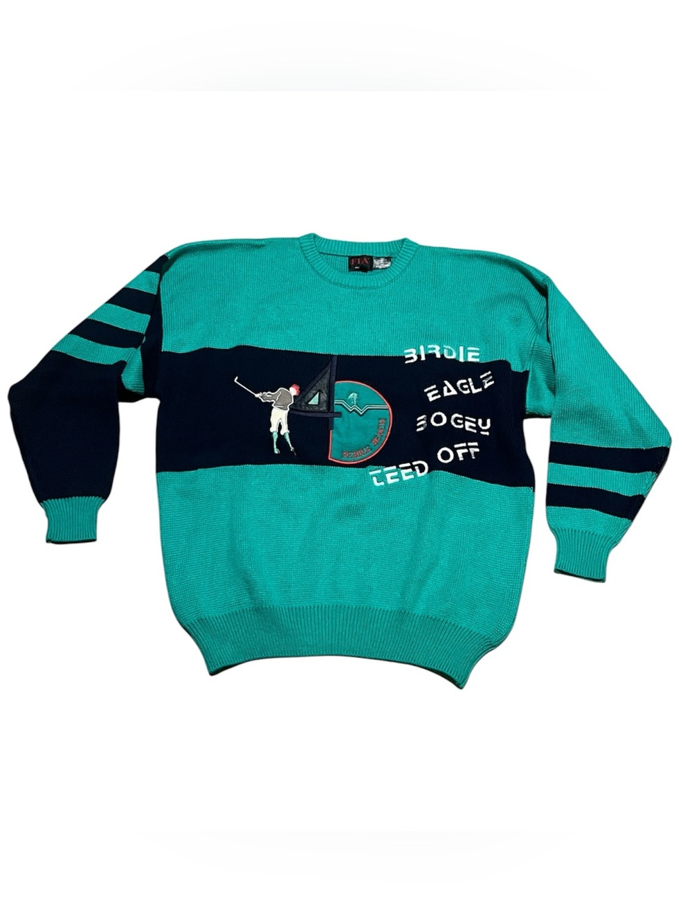 Vintage FIA Italian Golf Embroidered Sweater